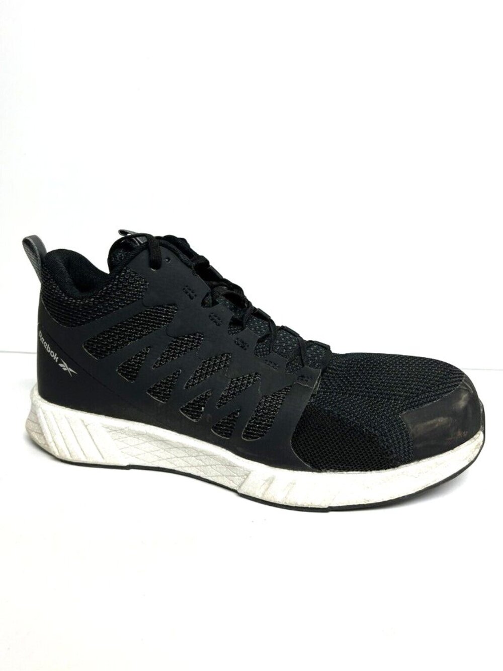 Reebok Mens Flexweave Mid Work Sneaker Black Size 11.5 M